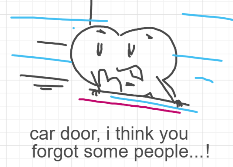 A panel from I've Been Everywhere, Man, episode nine of the Board Boards object show by Furretwalk/WalkingFurret.